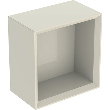 Geberit Icon vægskab 225 x 132 x 235 mm sandgrå højkomprimeret trelags-spånplade lakeret blankpoleret - 1