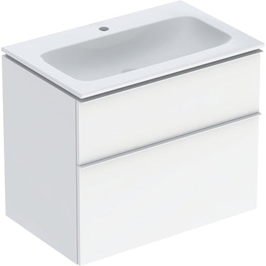 Geberit Icon møbelpakke 750 x 480 x 630 mm 2 skuffer hvid porcelæn lakeret blankpoleret - 1