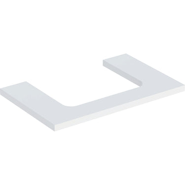 Geberit ONE bordplade t/håndvask udskæring midt 75 x 3 x 47 cm hvid - 1