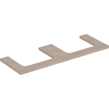 Geberit ONE bordplade t/håndvask dob. udskæring 135 x 3 x 47 cm eg - 1