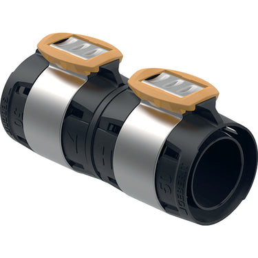 Geberit FlowFit kobling 63 mm sort PPSU - 1
