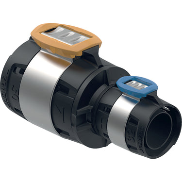 Geberit FlowFit reduktion 50 x 32 mm sort PPSU - 1