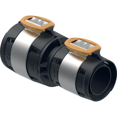 Geberit FlowFit reduktion 63 x 50 mm sort PPSU - 1