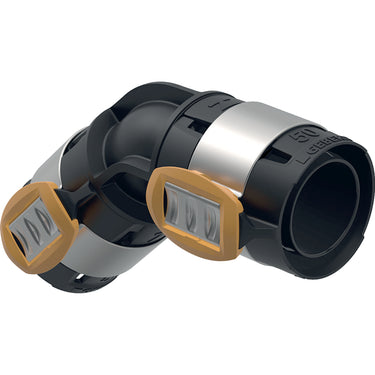 Geberit FlowFit bøjning 45° D:63mm DN50 sort PPSU - 1