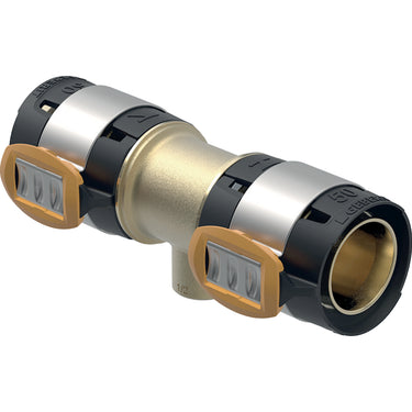Geberit FlowFit tee 63 mm x 2 x 63 mm blyfri rødgods - 1