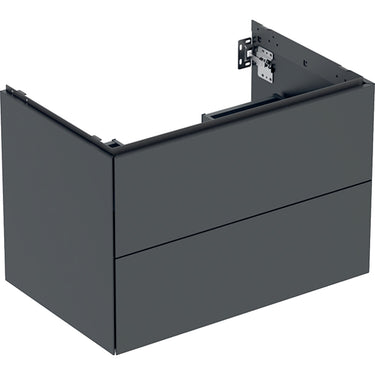 Geberit ONE underskab t/håndvask to skuffer 750 x 504 x 470 sort mat - 1