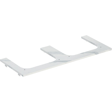 Geberit ONE bordplade t/håndvask dob. Udskæring 120 x 2 x 47 cm hvid - 1