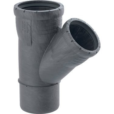 Geberit Silent Pro PP MX grenrør 45° 110/110mm stikmf - 1