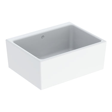 Geberit Publica skyllekar 500x390x200mm m/overl hvid fireclay - 1