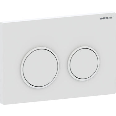 Geberit Omega20 betjeningsplade duo hvid - 1