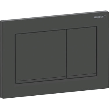 Geberit Omega30 betjeningsplade duo sort - 1