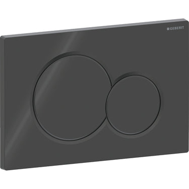 Geberit Sigma01 betjeningsplade dyb sort - 1