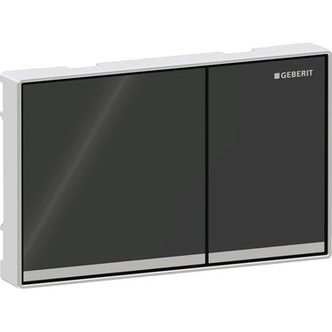 Geberit Omega60 betjeningsplade sort glas - 1