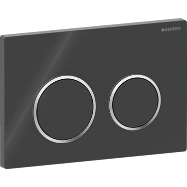 Geberit Omega20 betjeningsplade sort/kr/so - 1