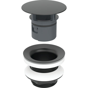 Geberit afløbsventil 1 1/4" x 80 mm sort mat - 1