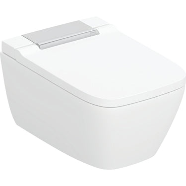 Geberit AquaClean Sela Square væghængt douchetoilet blank forkr - 1