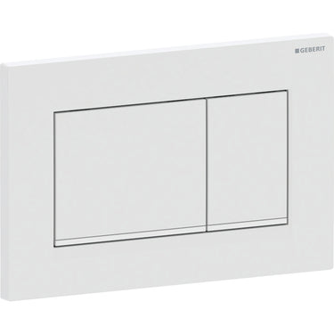 Geberit Sigma30 betjeningsplade hvid/mat hvid - 1