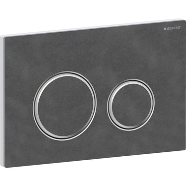 Geberit Sigma21 betjeningsplade metal/glas/skifer - 1