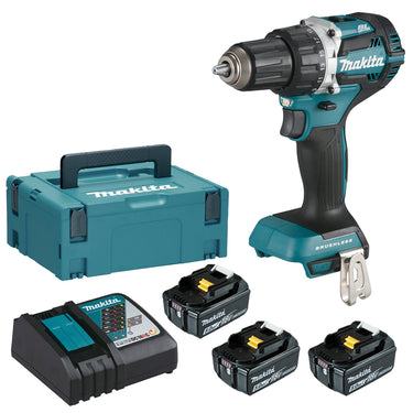 Makita 18V Bore-/Skruemaskine DDF484RT3J 3x5,0Ah kulfri - 1