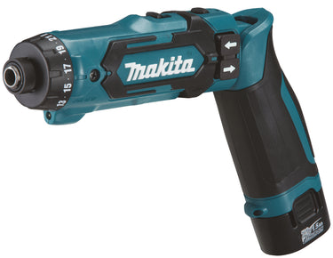 Makita 7,2V Knækskruetrækker DF012DSJ 2x1,5Ah - 1