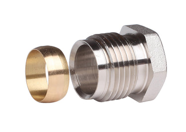Danfoss klemringsfitting 1/2X15 kobber/stål - 1