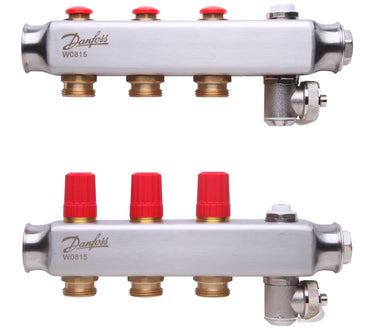 Danfoss gulvvarmemanifold 3+3 SSM - 1