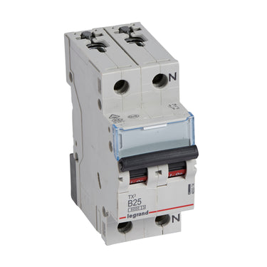 TX³ MCB automatsikring B25 1pol+nul 2M 6000/6KA - 1