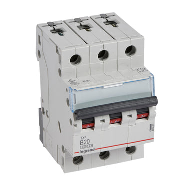 TX³ MCB automatsikring B20 3pol 3M 6000/6KA - 1