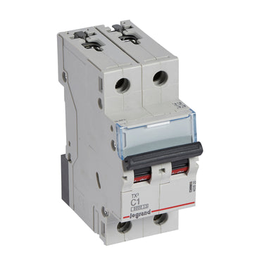 TX³ MCB automatsikring C1 2pol 2M 6000/6KA - 1
