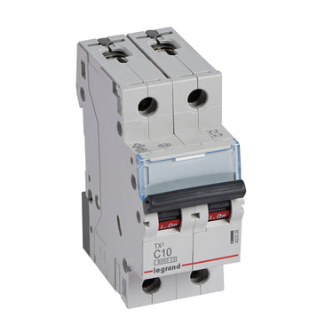 TX³ MCB automatsikring C10 2pol 2M 6000/6KA - 1