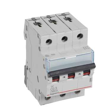 TX³ MCB automatsikring C0,5 3pol 3M 6000/6KA - 1