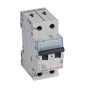 TX³ MCB automatsikring C20 1pol+nul 2M 6000/6KA - 1