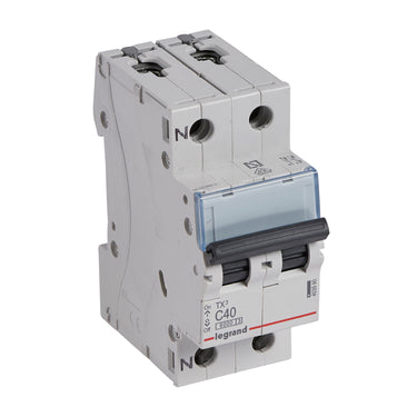 TX³ MCB automatsikring C40 1pol+nul 2M 6000/6KA - 1
