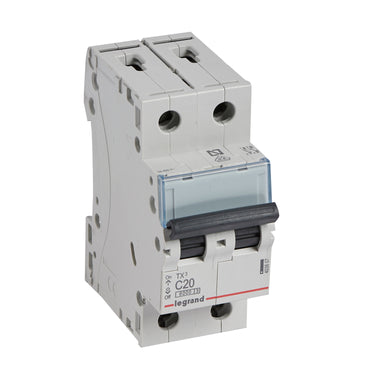 TX³ MCB automatsikring C20 2pol 2M 6000/6KA - 1