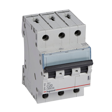 TX³ MCB automatsikring C20 3pol 3M 6000/6KA - 1