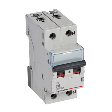 TX³ MCB automatsikring B6 1pol+nul 2M 10000/10KA - 1