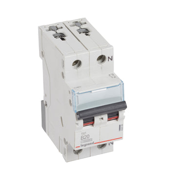 TX³ MCB automatsikring B20 1pol+nul 2M 10000/10KA - 1