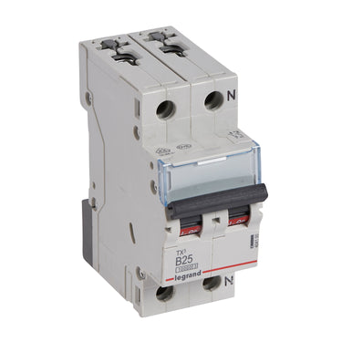TX³ MCB automatsikring B25 1pol+nul 2M 10000/10KA - 1
