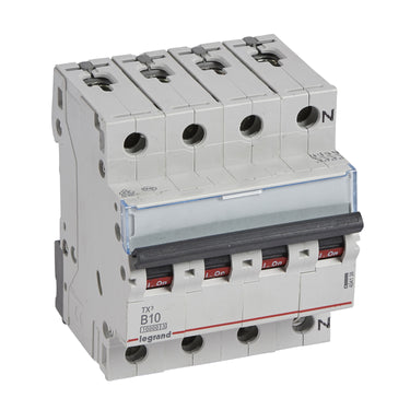 TX³ MCB automatsikring B10 3pol+nul 4M 10000/10KA - 1