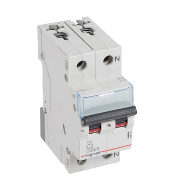 TX³ MCB automatsikring C2 1pol+nul 2M 10000/10KA - 1