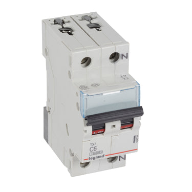 TX³ MCB automatsikring C6 1pol+nul 2M 10000/10KA - 1