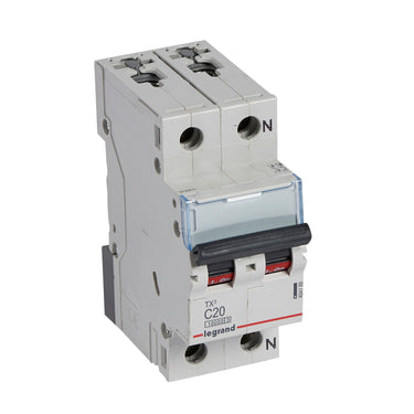 TX³ MCB automatsikring C20 1pol+nul 2M 10000/10KA - 1