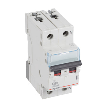 TX³ MCB automatsikring C50 1pol+nul 2M 10000/10KA - 1
