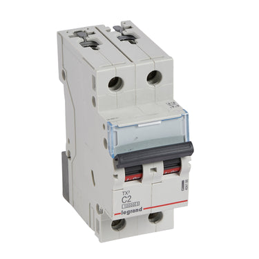TX³ MCB automatsikring C2 2pol 2M 10000/10KA - 1