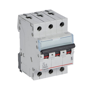 TX³ MCB automatsikring C0,5 3pol 3M 10000/10KA - 1