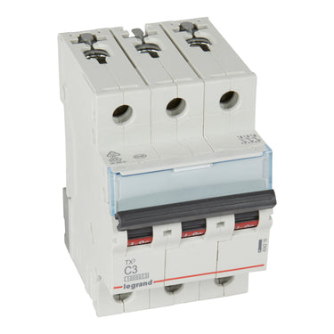 TX³ MCB automatsikring C3 3pol 3M 10000/10KA - 1