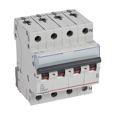 TX³ MCB automatsikring C2 3pol+nul 4M 10000/10KA - 1
