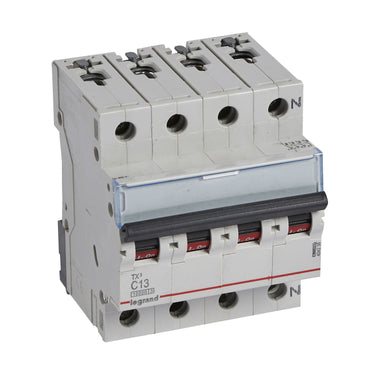 TX³ MCB automatsikring C13 3pol+nul 4M 10000/10KA - 1