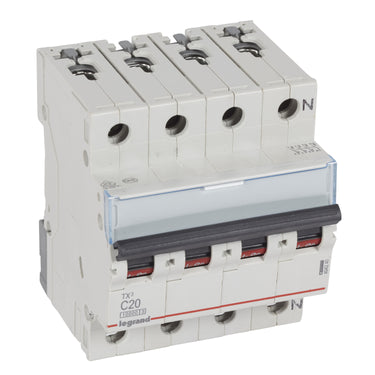 TX³ MCB automatsikring C20 3pol+nul 4M 10000/10KA - 1