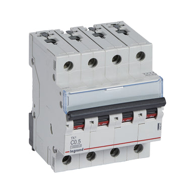 TX³ MCB automatsikring C0,5 4pol 4M 10000/10KA - 1